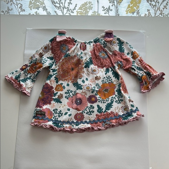 Matilda Jane Wonderment Little Florist Tunic Floral Top with Ruffle Details Size - Picture 7 of 7